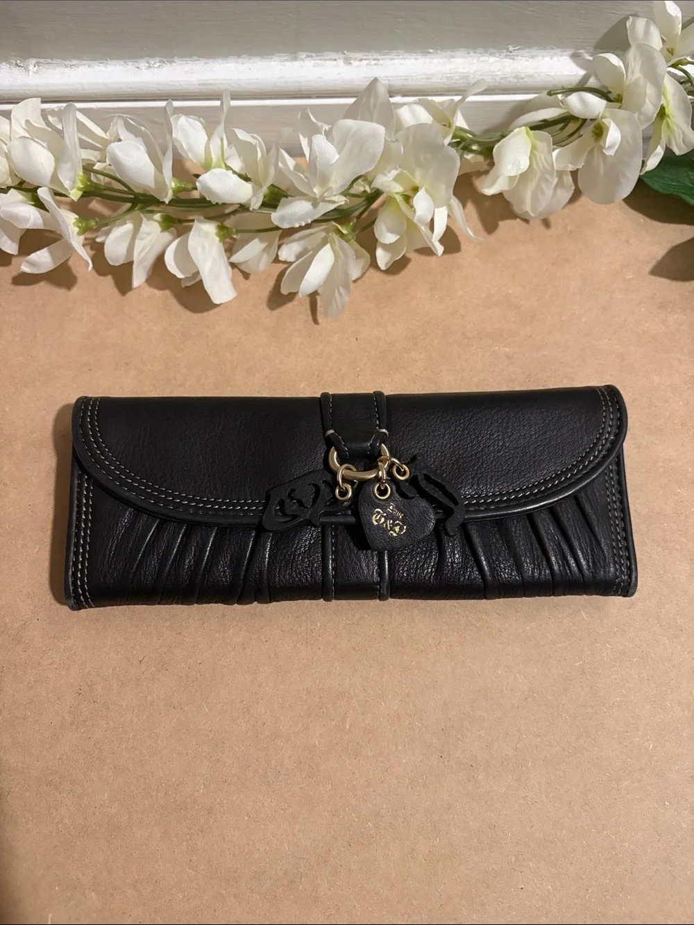 Vintage Y2K P&G Juicy Couture Long Black Wallet